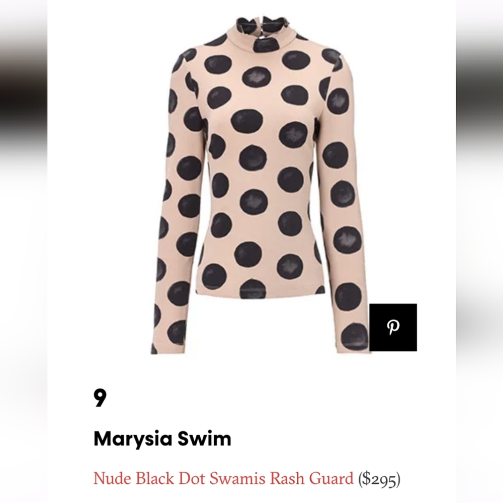 Marysia Swim Swaamis Rashguard sz S